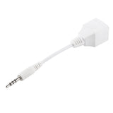 CAT5-RJ45-Socket-to-3.5mm-4-Pole-Male-Plug-Audio-Ethernet-LAN-Network-Adapter,-Total-Length:-about-13cm