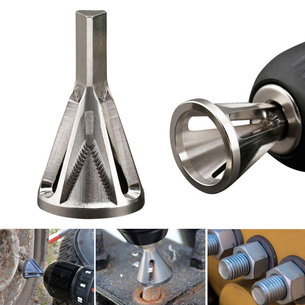 Chamfer-Stainless-Steel-Deburring-External-Chamfer-Tool-Silver-Triangle-Handle-Six-slot-Chamfer
