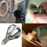 Chamfer-Stainless-Steel-Deburring-External-Chamfer-Tool-Silver-Triangle-Handle-Six-slot-Chamfer