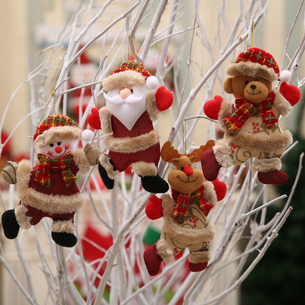 Christmas-Ornaments-Gift-Santa-Claus-Snowman-Dancing-Pendant-Tree-Toy-Doll-Hang-Decorations(Deer)