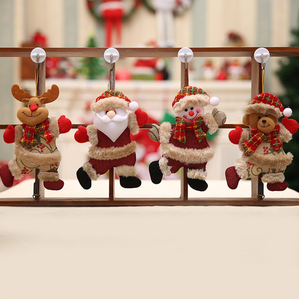 Christmas-Ornaments-Gift-Santa-Claus-Snowman-Dancing-Pendant-Tree-Toy-Doll-Hang-Decorations(Deer)