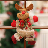 Christmas-Ornaments-Gift-Santa-Claus-Snowman-Dancing-Pendant-Tree-Toy-Doll-Hang-Decorations(Deer)