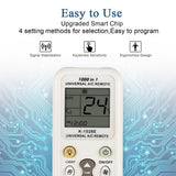 Chunghop-K-1028E-1000-in-1-Universal-A/C-Remote-Controller-with-Flashlight(White)