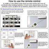 Chunghop-K-1028E-1000-in-1-Universal-A/C-Remote-Controller-with-Flashlight(White)