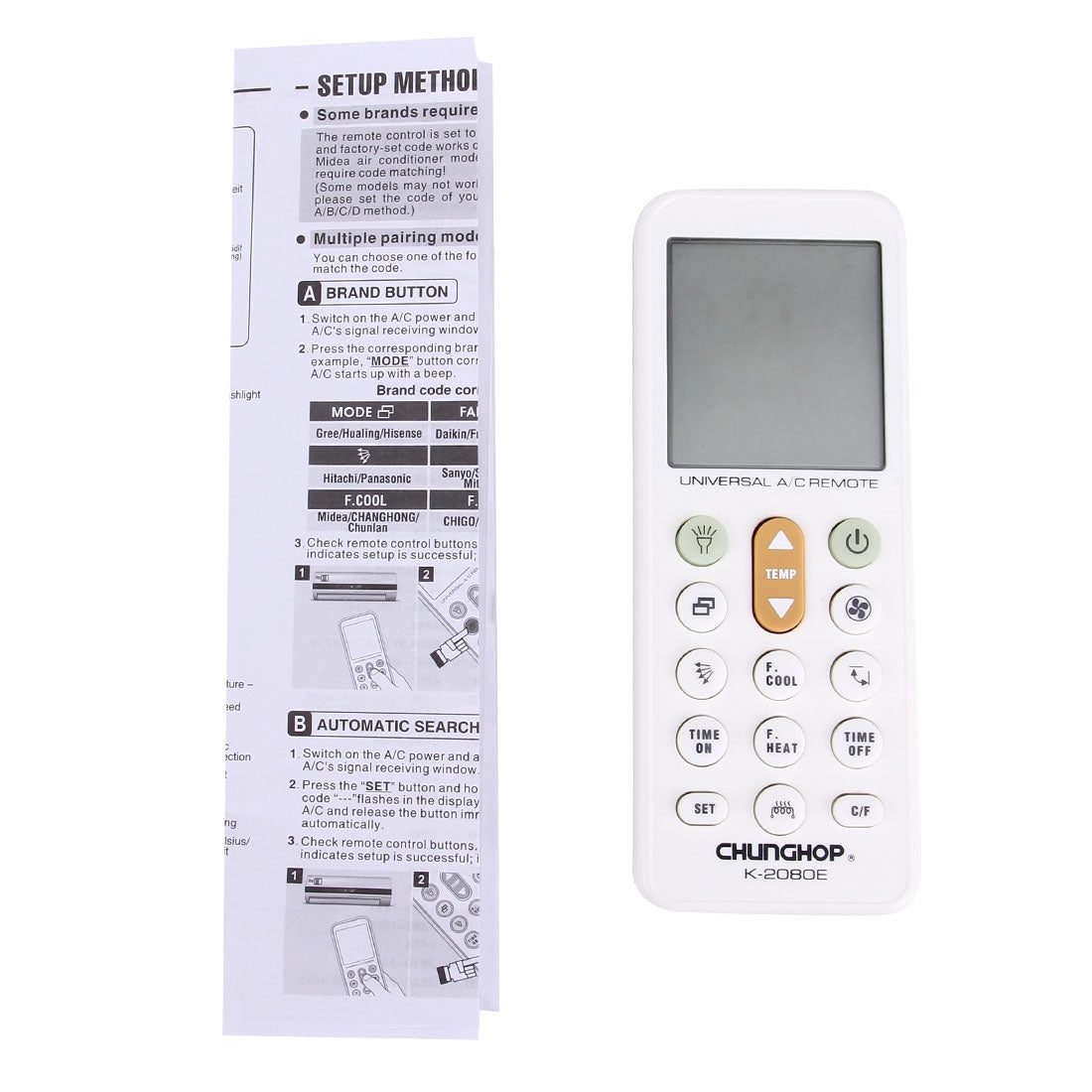 CHUNGHOP-K-2080E-Universal-LCD-Air-Conditioner-Remote-Controller