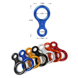 Climbing-Rescue-Figure-8-Descender-Rappelling-Gear-Belay-Device-(Dark-Gray)