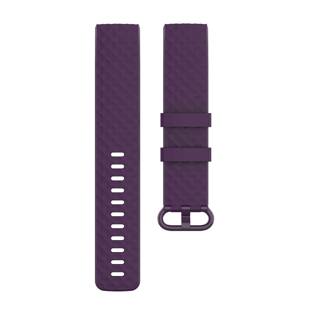 Color-Buckle-TPU-Wrist-Strap-Watch-Band-for-Fitbit-Charge-4-/-Charge-3-/-Charge-3-SE,-Size:-L(Dark-Purple)