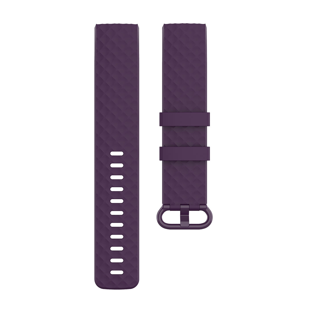 Color-Buckle-TPU-Wrist-Strap-Watch-Band-for-Fitbit-Charge-4-/-Charge-3-/-Charge-3-SE,-Size:-L(Dark-Purple)