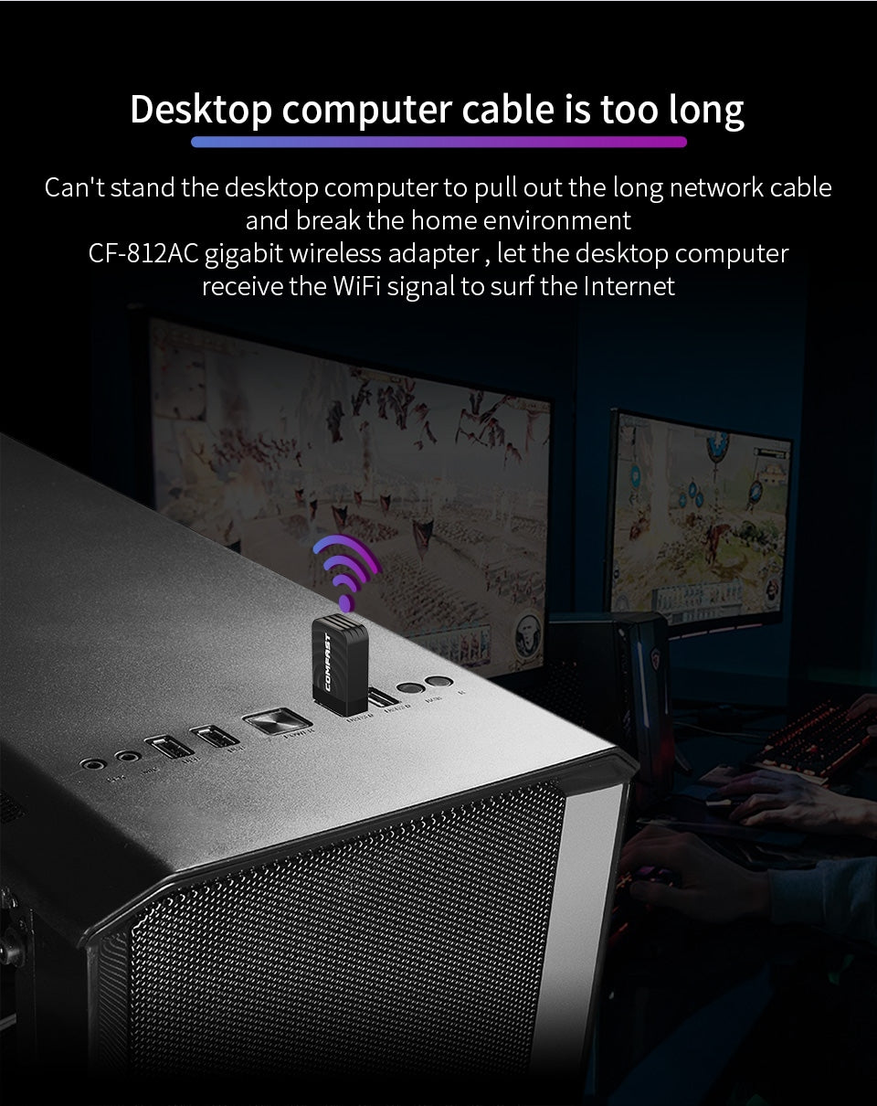 COMFAST-CF-812AC-1300-Mbps-Dual-Band-Mini-USB-WiFi-Adapter