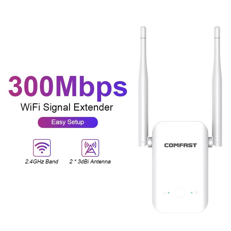COMFAST-CF-WR301S-V3-300Mbps-Wireless-Repeater-Router-WiFi-Signal-Amplifier,-Plug:EU-Plug(White)
