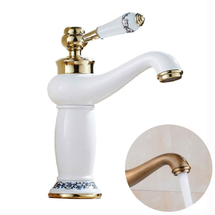 Copper-Antique-Hot-Cold-Double-Blue-White-Porcelain-Faucet