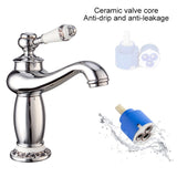 Copper-Antique-Hot-Cold-Double-Blue-White-Porcelain-Faucet