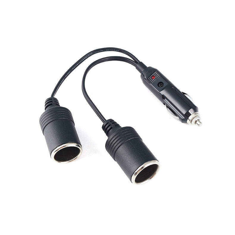 Copper-Car-Cigarette-Lighter-Extension-12/24V-10A-General-1-Drag-2-Car-Charging