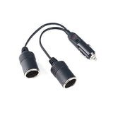Copper-Car-Cigarette-Lighter-Extension-12/24V-10A-General-1-Drag-2-Car-Charging
