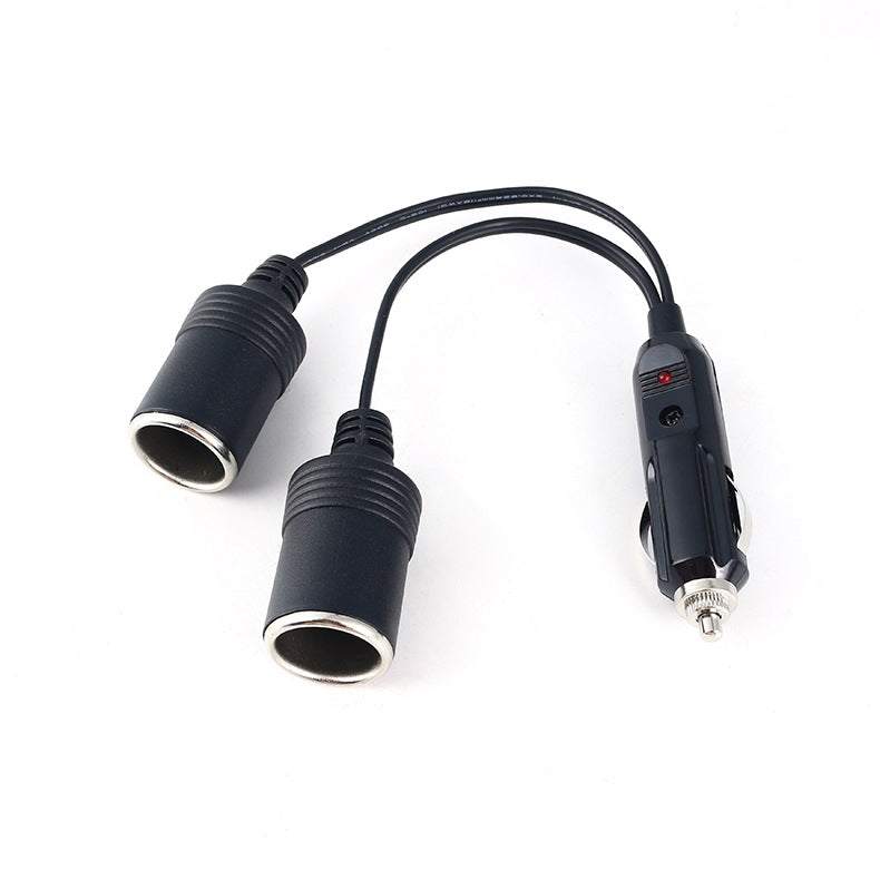 Copper-Car-Cigarette-Lighter-Extension-12/24V-10A-General-1-Drag-2-Car-Charging
