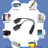 Copper-Car-Cigarette-Lighter-Extension-12/24V-10A-General-1-Drag-2-Car-Charging