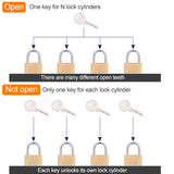 Copper-Padlock-Small-Lock,-Style:-Long-Lock-Beam,-60mm-Open