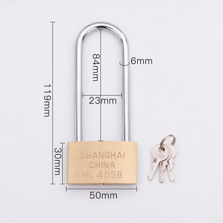 Copper-Padlock-Small-Lock,-Style:-Long-Lock-Beam,-50mm-Open