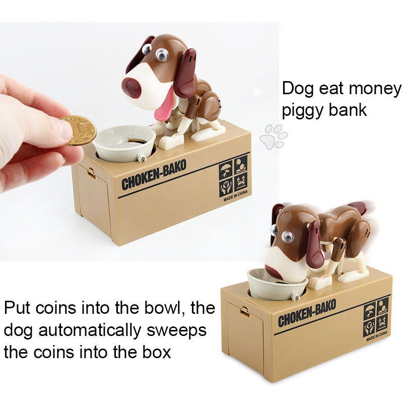 Creative-Cartoon-Edacious-Puppy-Automatic-Money-Eating-Coin-Saving-Box,-Brown-Spotted-Dog