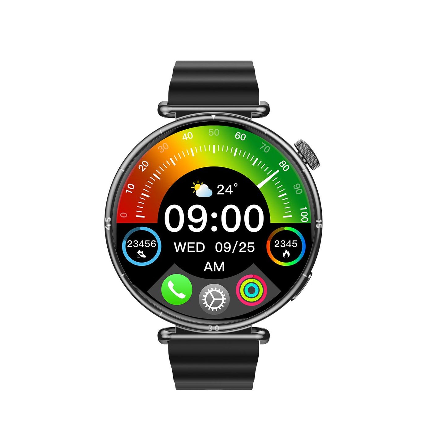 CY37-1.27-inch-HD-Screen-Sports-Smart-Watch-Supports-Bluetooth-Call-/-Heart-Rate-/-Pressure-/-Sleep-Monitoring,-Black