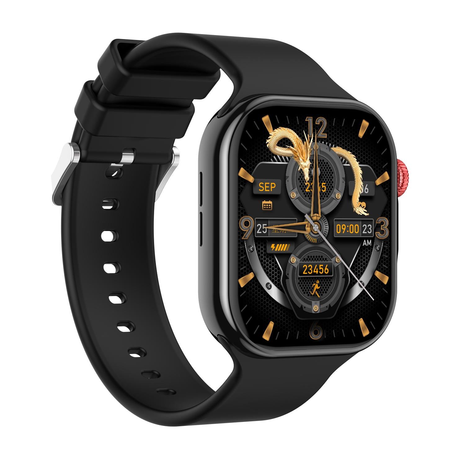 CY39-2.02-inch-HD-Color-Screen-Sports-Smart-Watch-Supports-Bluetooth-Call,-Health-Monitoring(Black)
