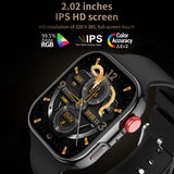CY39-2.02-inch-HD-Color-Screen-Sports-Smart-Watch-Supports-Bluetooth-Call,-Health-Monitoring(Silver)