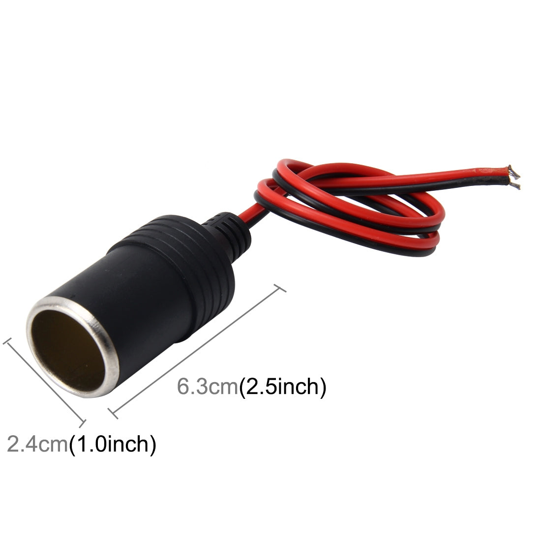 DC-12V-Car-Cigarette-Lighter-Power-Plug-Socket,-Extension-Cord-Cable-Length:-35-cm