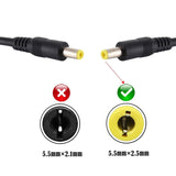 DC-Power-Plug-5.5-x-2.5mm-Male-to-Male-Adapter-Connector-Cable,-Cable-Length:1m(Black)