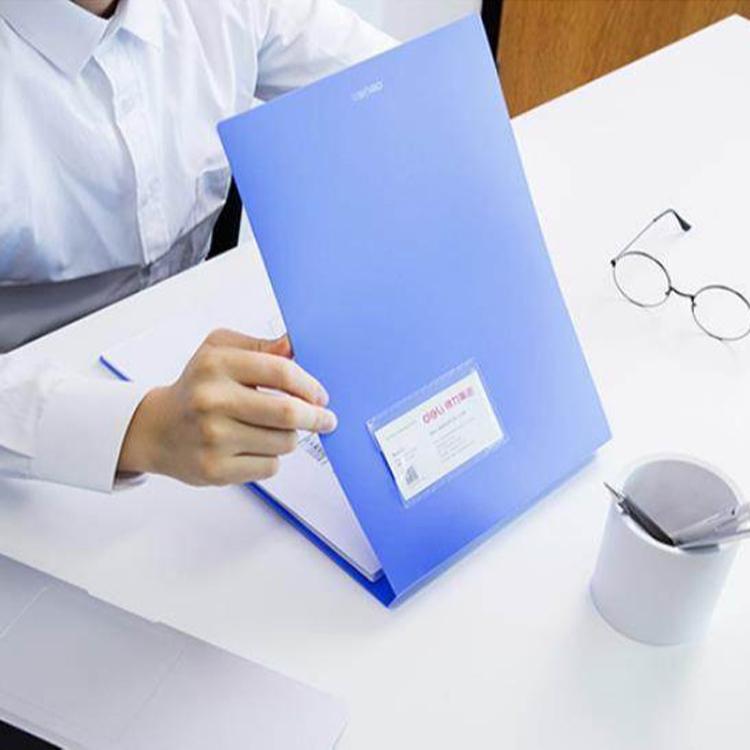 Deli-5333-A4-Hangable-Clipboard-File-Folder-With-Clip-Space-Saving-Document-Holder(Blue)