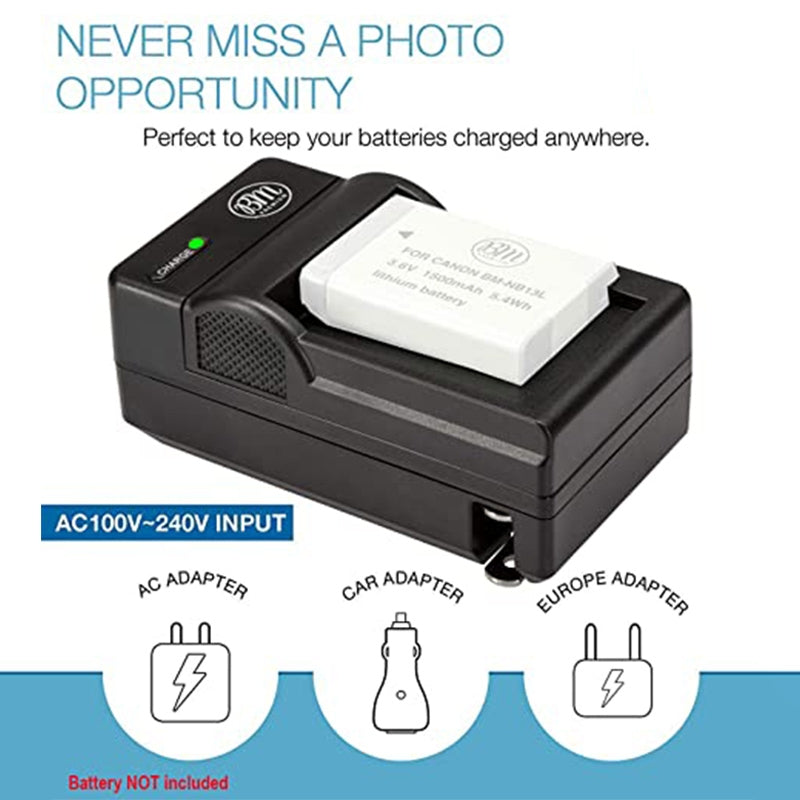 Digital-Camera-Battery-Charger-for-SONY-FM50/-70/-90/-QM71D/-91D(Black)