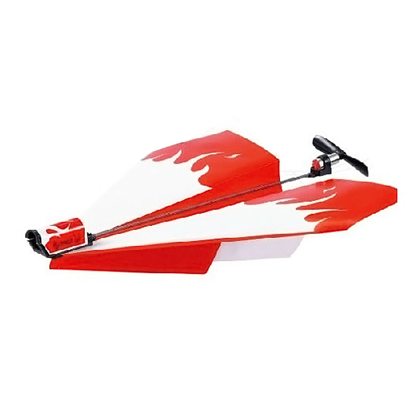 DIY-Creative-Power-Up-Airplane-Rechargeable-Airplane-Electric-Paper-Airplane-for-Kids(Red)