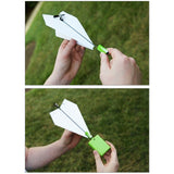 DIY-Creative-Power-Up-Airplane-Rechargeable-Airplane-Electric-Paper-Airplane-for-Kids(Red)