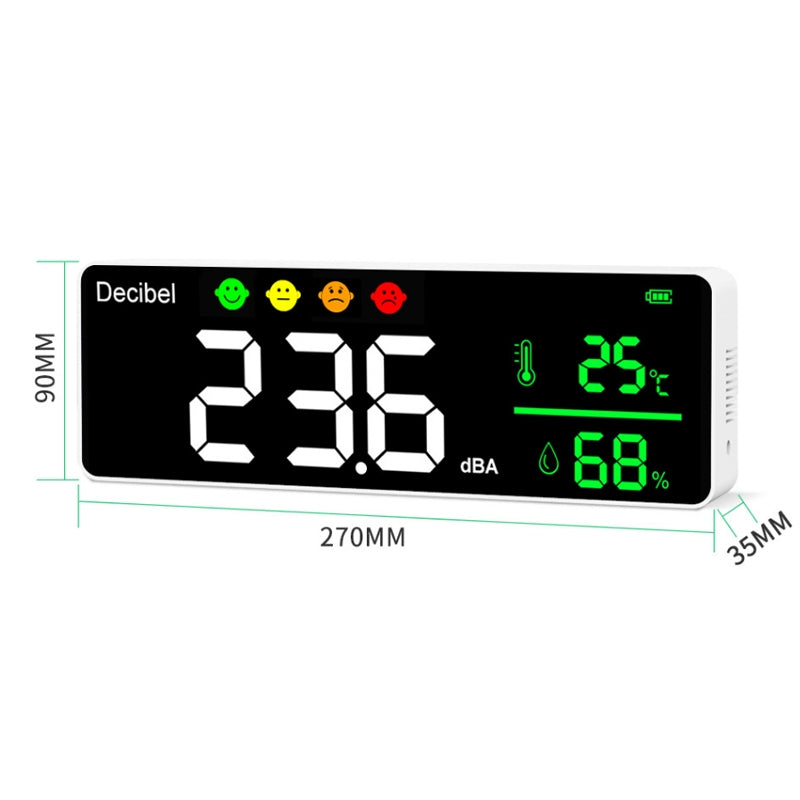 DM1306D-Wall-mounted-Decibel-Meter-Temperature-&-Humidity-Detector