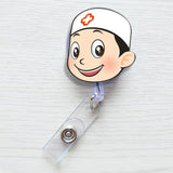 Doctor-Head-Pattern-Cute-Retractable-Badge-Reel-Student-Nurse-ID-Name-Card-Badge