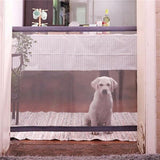 Dog-Pet-Fences-Portable-Folding-Safe-Protection-Safety-Door-Magic-Gate-For-Dogs-Cat-Pet,-Size:180cm-x72cm(Black)