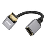 Downward-Bend-HDMI-Male-to-Female-4K-UHD-Extension-Cable-Computer-TV-Adapter,-Length:-20cm