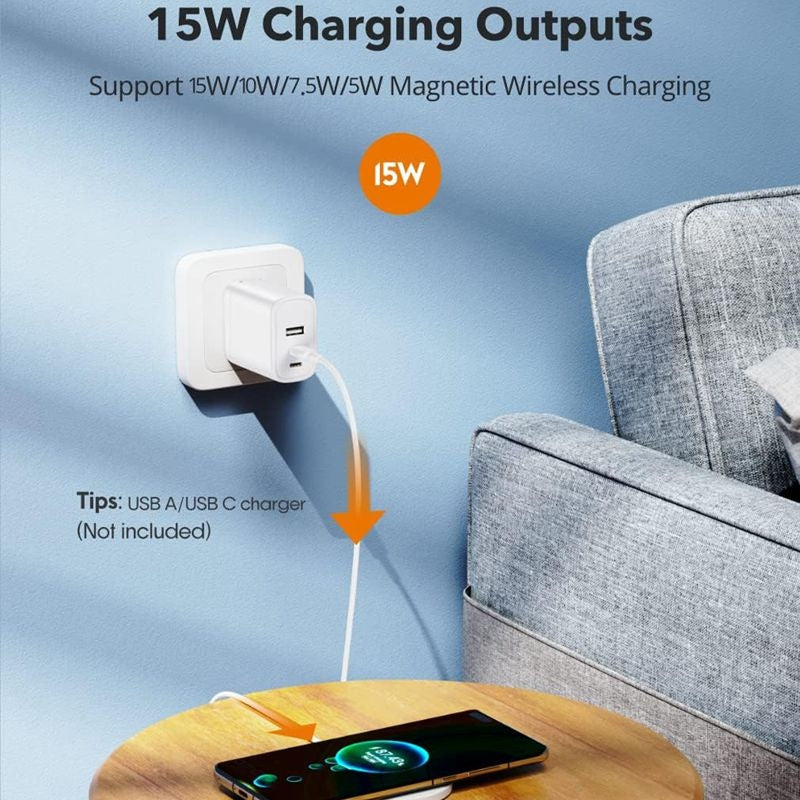 DS-WXC103-15W-Max-MagSafe-Magnetic-Wireless-Charger-for-iPhone-15/14/13-/-AirPods-Pro,-No-Adapter