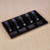 Cash-Register-Till-Insert-Tray,-5-Compartments,-Black-ABS-Plastic