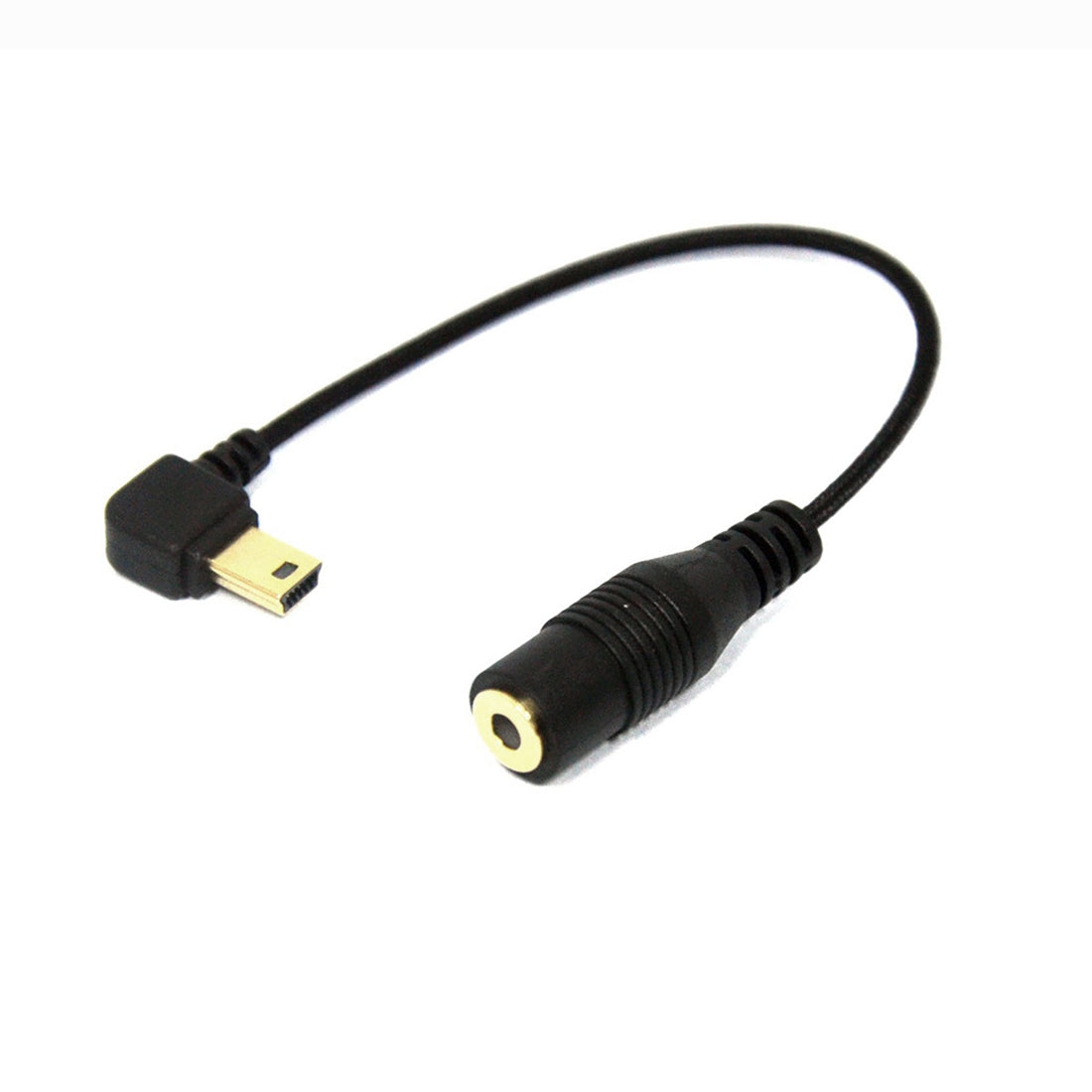 Elbow-10-Pin-Mini-USB-to-3.5mm-Mic-Adapter-Cable-for-GoPro-HERO4-/3+-/3,-Length:-16.5cm