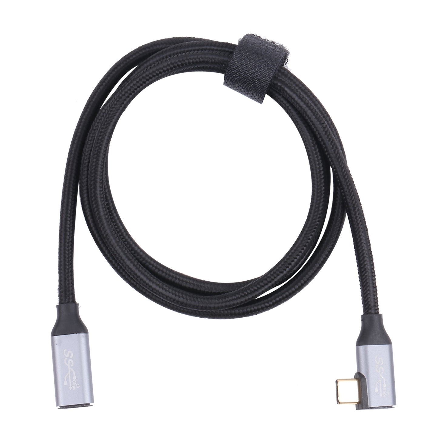 Elbow-USB-C-/-Type-C-Male-to-USB-C-/-Type-C-Female-Transmission-Data-Cable,-Cable-Length:0.5m