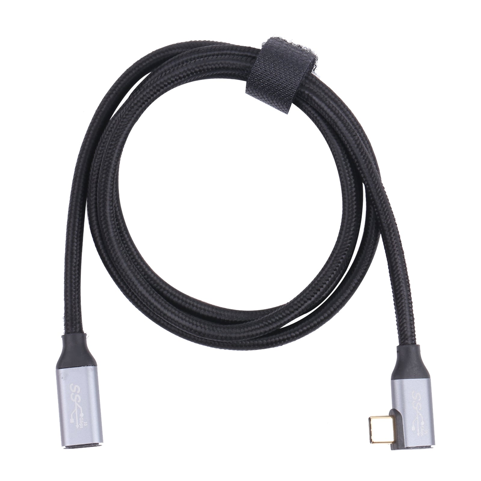 Elbow-USB-C-/-Type-C-Male-to-USB-C-/-Type-C-Female-Transmission-Data-Cable,-Cable-Length:0.5m