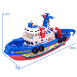 Electric-Fishing-Fire-Boat-Baby-Shower-Toy-with-Water-Spray-&-Light-&-Sound-Function
