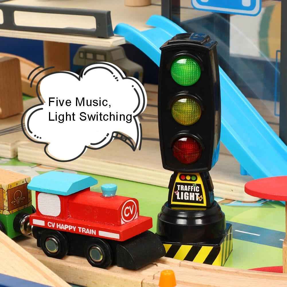 Electric-Light-and-Music-Can-Switch-Children-Traffic-Lights-Traffic-Lights-Toy-Model(Black)