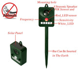 Environmental-Friendly-White-+-Red-Light-Solar-powered-LED-Ultrasonic-Animal-Repeller-Bird-Cat-Dog-Control-Device-With-6.5V-/-0.1W-Solar-Panel-&-PIR-Sensor-&-Light-Sensor,-Got-the-CE-/-ROHS-Certification