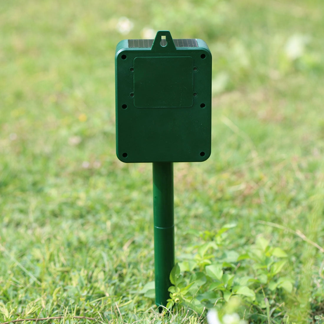 Environmental-Friendly-White-+-Red-Light-Solar-powered-LED-Ultrasonic-Animal-Repeller-Bird-Cat-Dog-Control-Device-With-6.5V-/-0.1W-Solar-Panel-&-PIR-Sensor-&-Light-Sensor,-Got-the-CE-/-ROHS-Certification