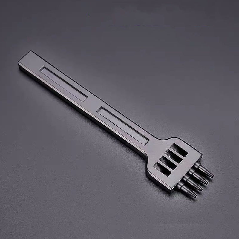 ER061-DIY-Hand-sewn-Leather-Round-Punch-Tools-Alloy-Steel-Platoons-Rushing,-Style:-4mm-4-Holes