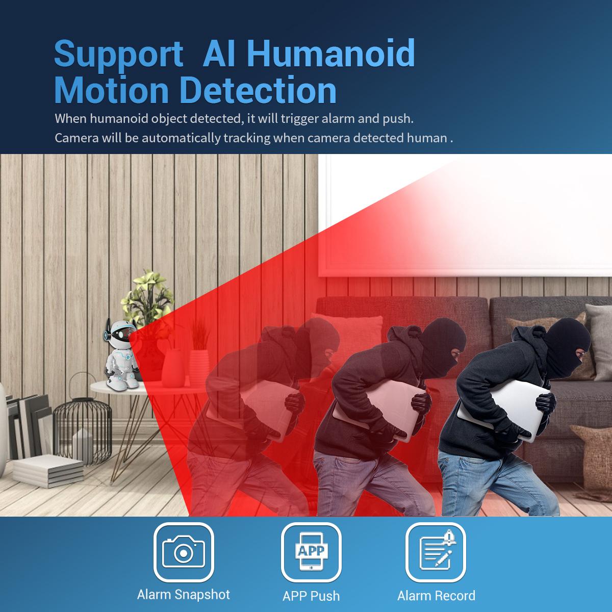 ESCAM-PT205-5G-WiFi-Smart-Robot-Wireless-AI-Automatic-Tracking-Camera,-Two-Way-Audio-/-Night-Nersion,-Plug:EU-Plug(White)