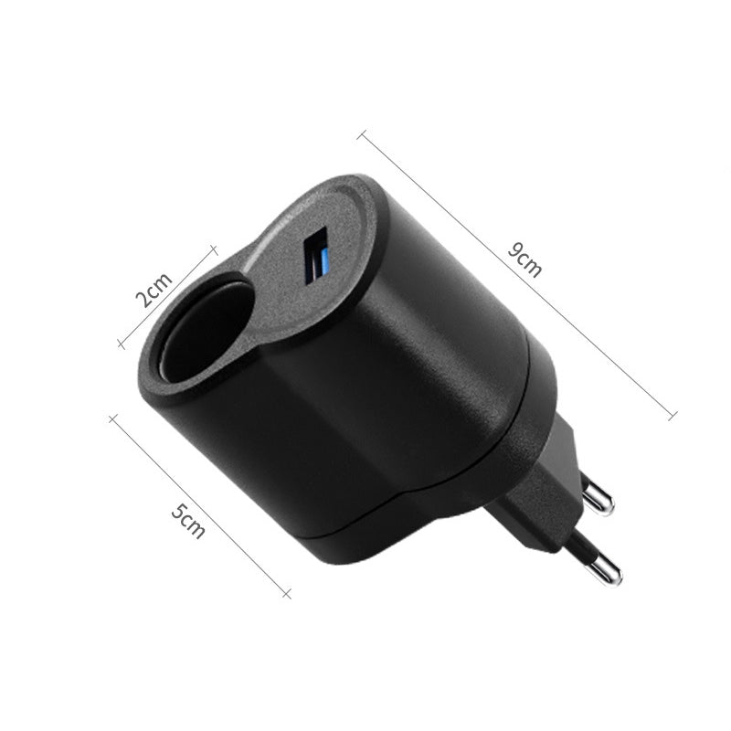 EU-Plug-Home-Cigarette-Lighter-Socket-Car-Power-Converter,-Plug-Specifications: