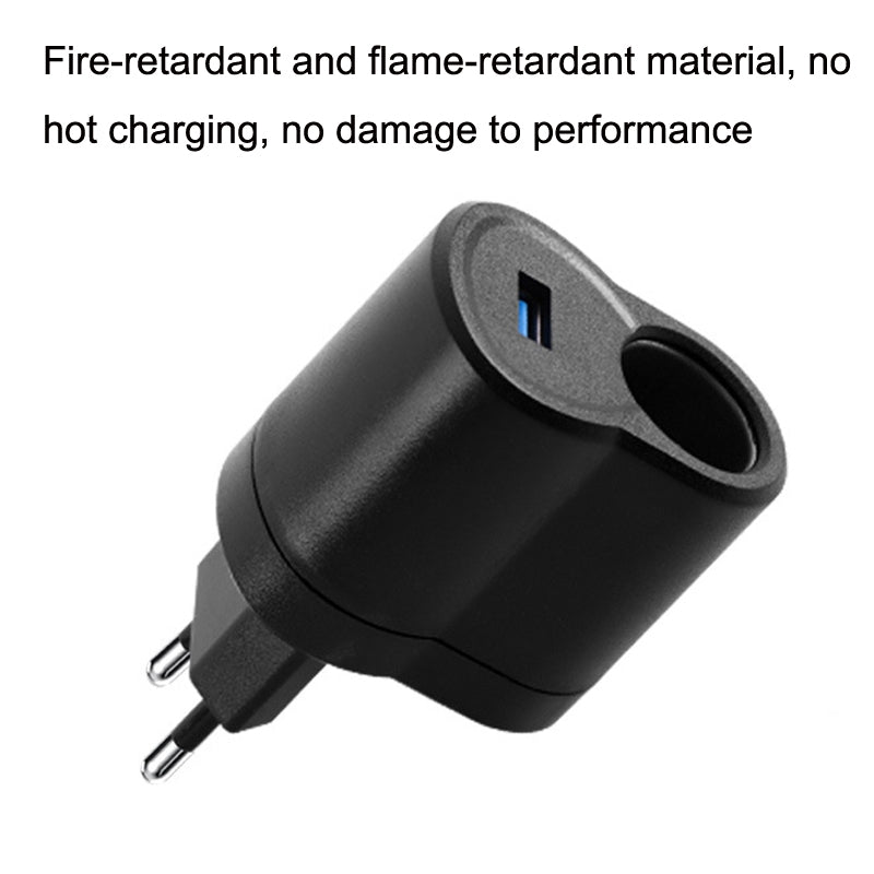 EU-Plug-Home-Cigarette-Lighter-Socket-Car-Power-Converter,-Plug-Specifications:
