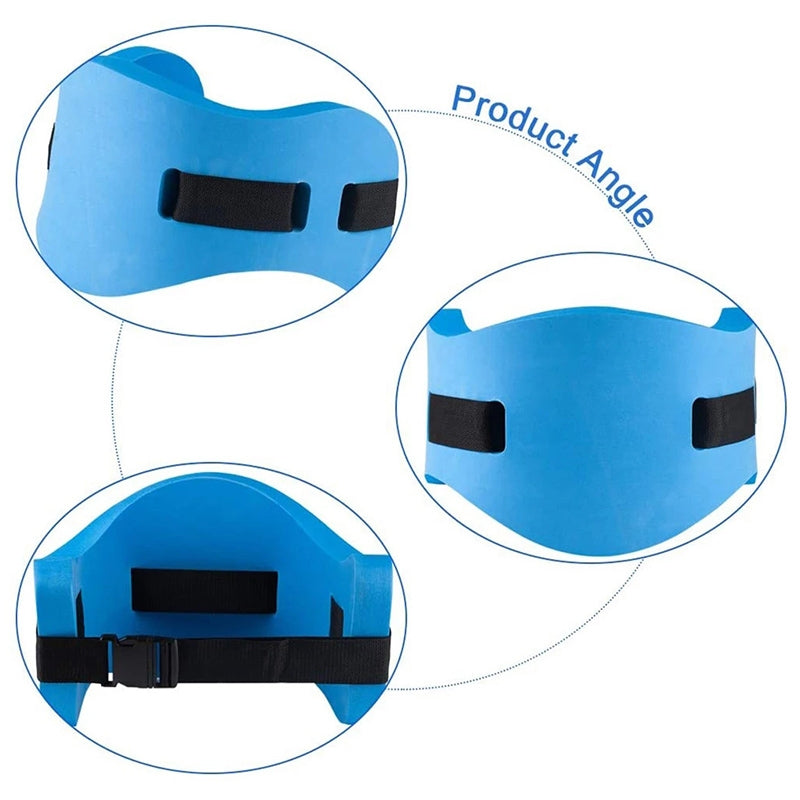 EVA-Adjustable-Back-Floating-Foam-Swimming-Belt-Waist-Training-Equipment-Adult-Children-Float-Board-Tool(Blue)